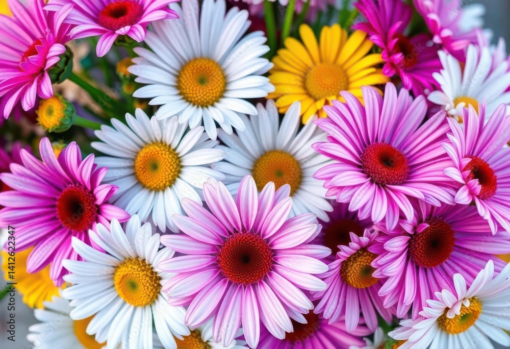 A vibrant bouquet of daisies, A vibrant bouquet of daisies,