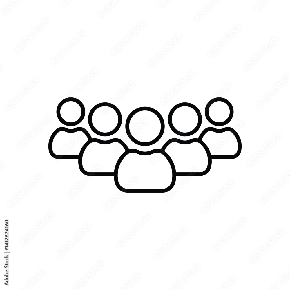 Obraz premium Audience Vector icon