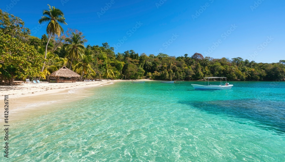 Fototapeta premium Tropical beach paradise (38)