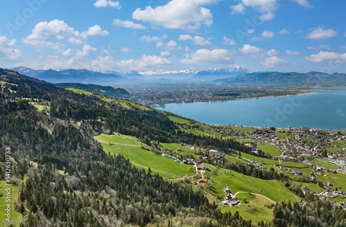 aerial photo of the city of...