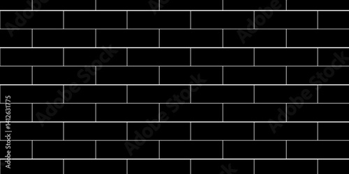 Black brick wall background. Black stone brick wall seamless background. Seamless Texture Pattern of a Brick Wall. Black bricks wall 3d illustration. Brick wall Texture. wall stone texture background.