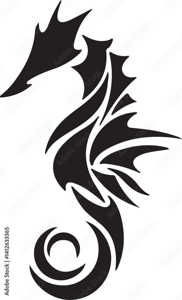 custom made wallpaper toronto digitalHorse fish vector