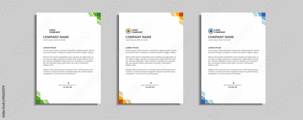 modern corporate letterhead template design modern corporate letterhead template design