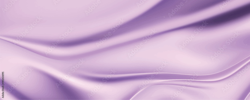 Obraz premium Smooth elegant purple silk fabric background. Textile texture. Vector illustration 