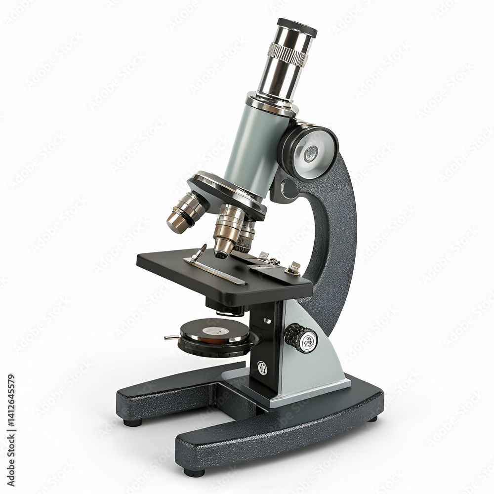 Microscope icon 3D rendering isolated on white background for scientific and research visuals
Microscope icon 3D rendering isolated on white background for scientific and research visuals