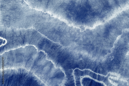 tie dye pattern hand dyed on cotton fabric abstract texture background.