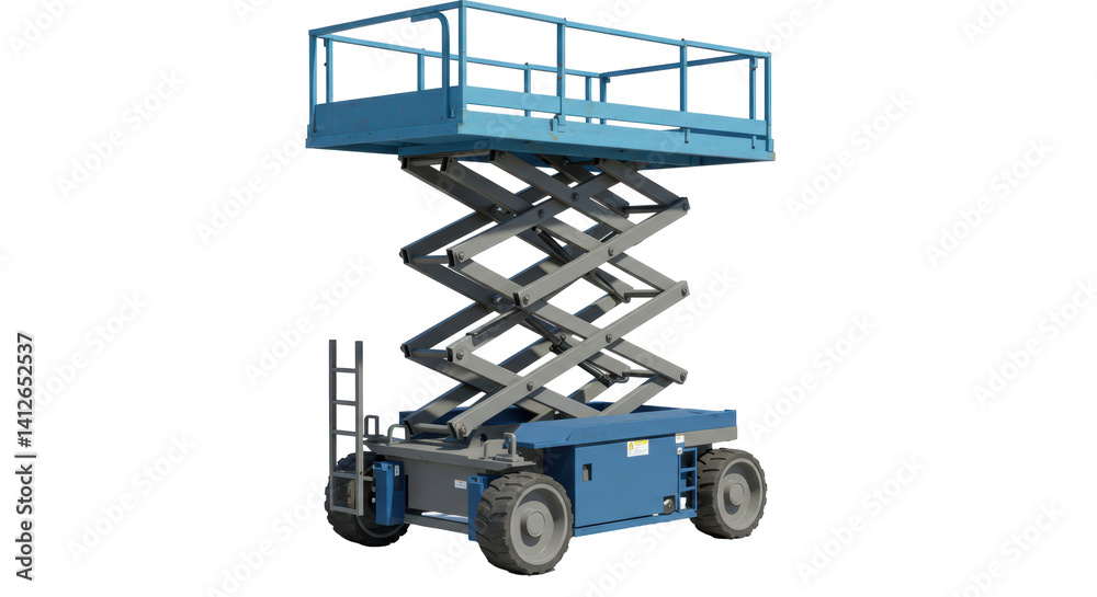 Fototapeta premium Isolated Scissor Lift