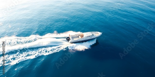 Wallpaper Mural Luxury rigid inflatable boat speeding across Aegean Sea Torontodigital.ca