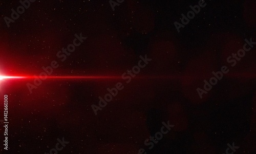 Vintage red optical flare glare with grunge scratches, dust, film noise, and grain overlay, featuring abstract bokeh, light leaks, and retro camera defocused blur for photo editing.

