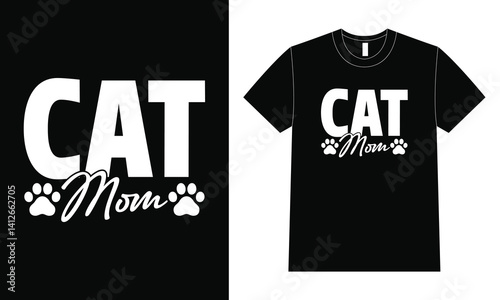 Cat Mom – Fun Paw Print Design for Feline Lovers