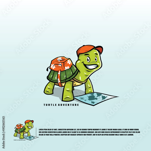 turtle mascot logo