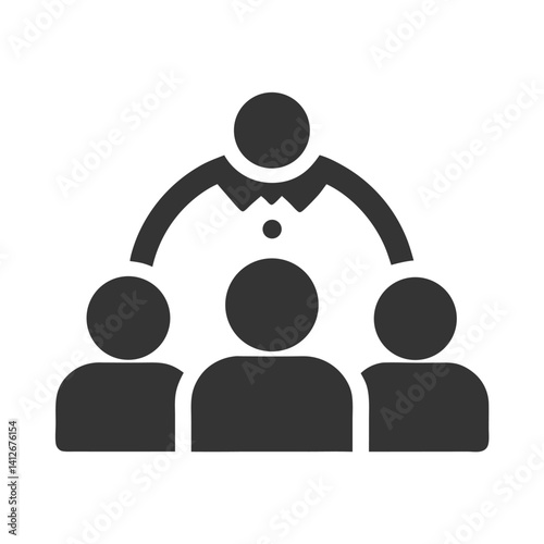 Team Meeting Icon Representing Collaboration