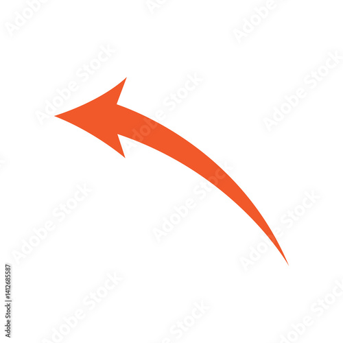 Wallpaper Mural red curve arrow sign Torontodigital.ca