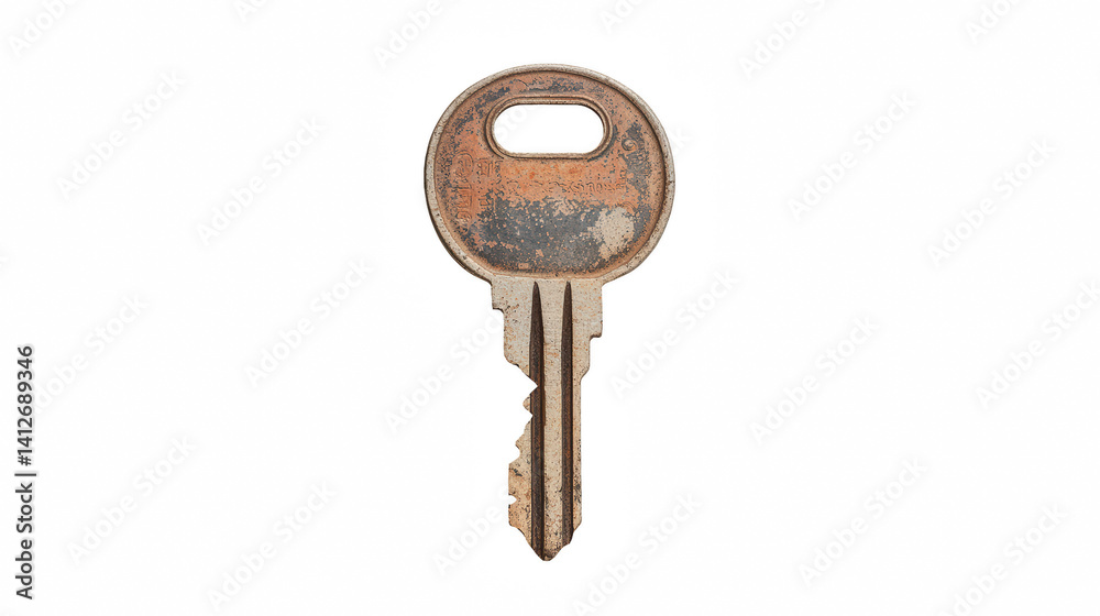 an old rusty key isolated on a transparent background, PNG image, PNG file, Generative art. an old rusty key isolated on a transparent background, PNG image, PNG file, Generative art.