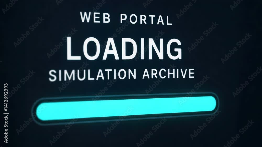 Loading web portal for simulation technology enhances user experience through streamlined digital interface and efficient access to archives.