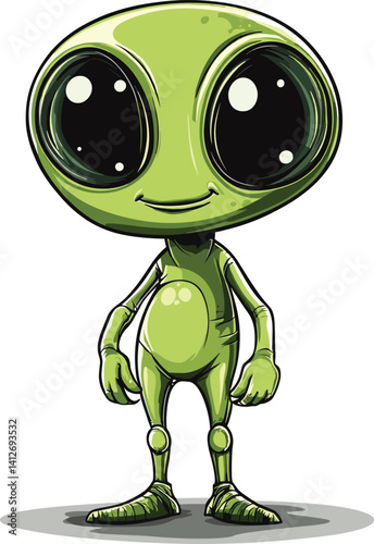 green alien monster