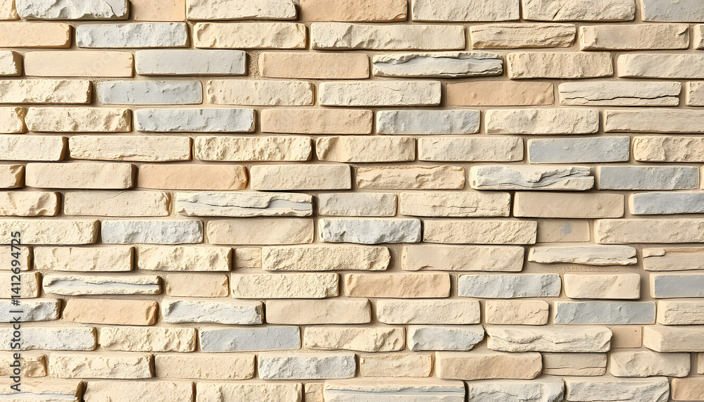 Gritty, timeworn texture of an ancient stone brick facade. with white shades Gritty, timeworn texture of an ancient stone brick facade. with white shades