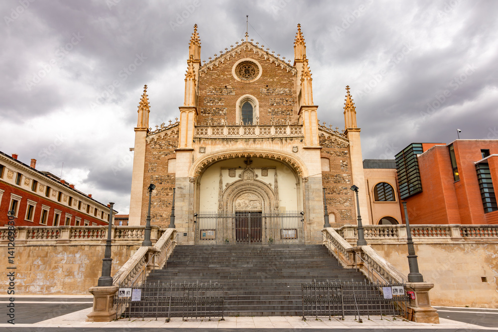 Saint Jerome Royal (San Jeronimo el Real) church in Madrid, Spain