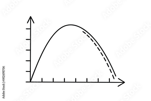 Parabola Graph Illustration Of A Mathematical Function On A Cartesian Plane