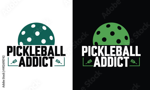 Typography Pickleball Tshirt Design Sports. Use for shirts, mugs, stickers, cards, etc.