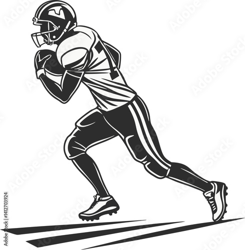 The Art of Football: A Striking Silhouette of a Soccer Player