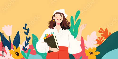 An illustration of a young ...