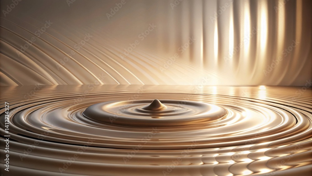 Abstract swirling liquid drop impacting a smooth surface Abstract swirling liquid drop impacting a smooth surface