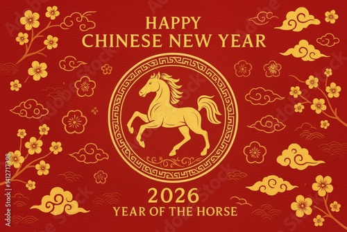 Celebrate Chinese New Year With Vibrant Decorations for the Year of the Horse...