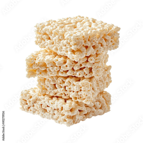 Rice Krispie Stack on transparent background photo