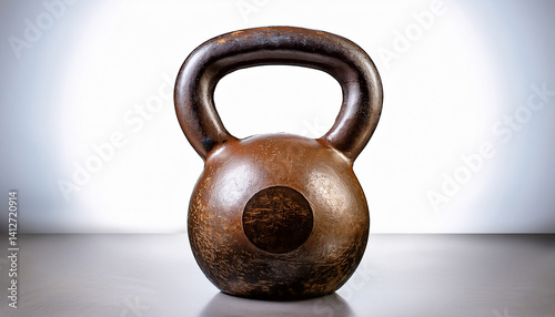 Kettlebell, dumbell - isolited on withe background