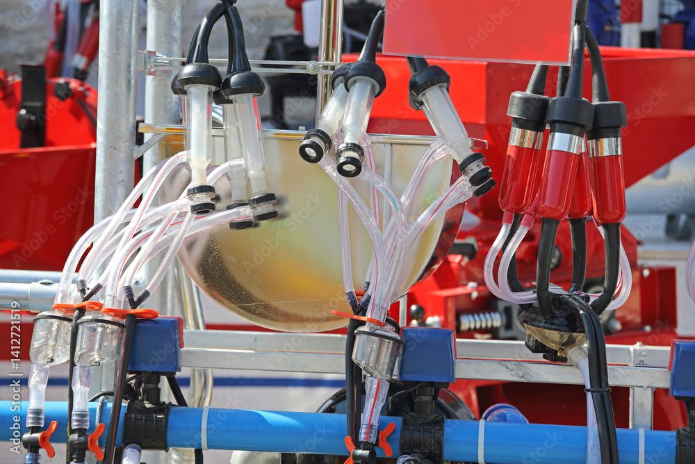 Mobile Milking Station Agriculture Equipment at Dairy Farm