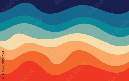 abstract  background with waves