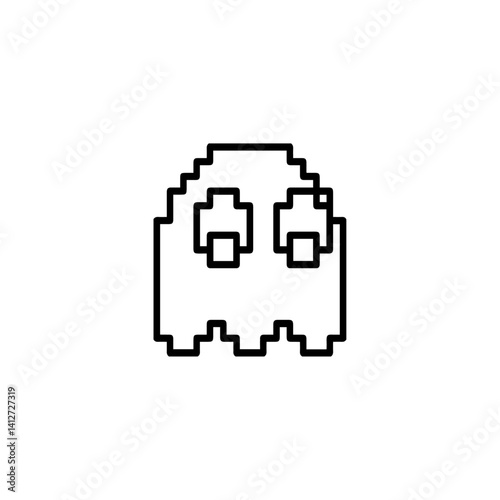 Ghost icon flat vector design
