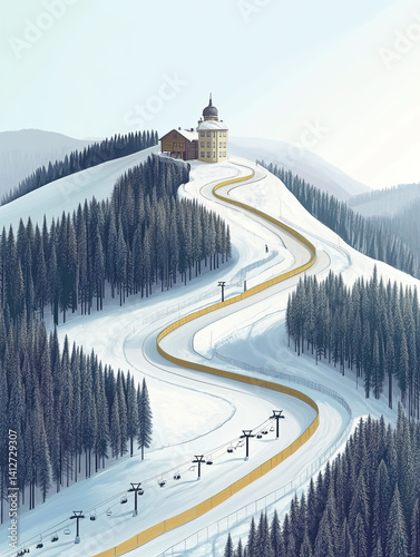 ski race track
