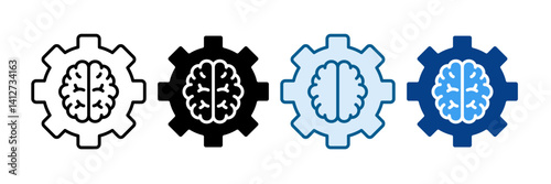 Rational Path Icon Set Multiple Style Collection