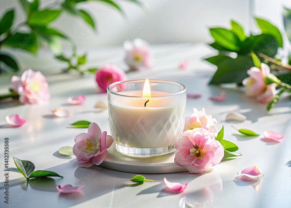 modern handmade candle generative ai modern handmade candle generative ai