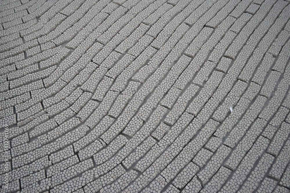 Cobblestone Street Pattern with Irregular Shapes Cobblestone Street Pattern with Irregular Shapes