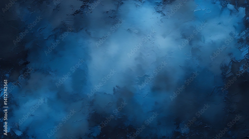 Obraz premium Abstract Blue Wave Design with Flowing Gradient Background 