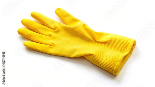 rubber glove isolated on white
