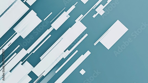 Abstract modern background with geometric shapes creating a dynamic and minimalist composition