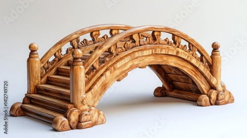 Wallpaper Mural Ornate wooden bridge model Torontodigital.ca