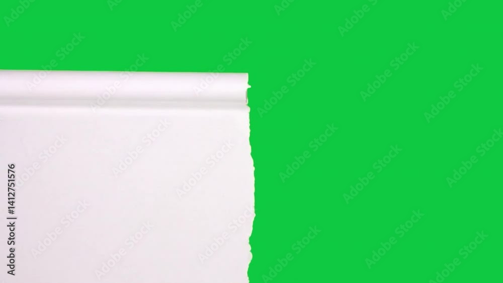 A torn paper effect with a green screen background, perfect for adding dynamic transitions and creative effects to video projects.
