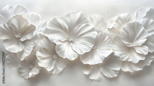 White Floral Arrangement Close Up