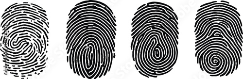 Fingerprint lock. Fingerprint vector illustration. eps10