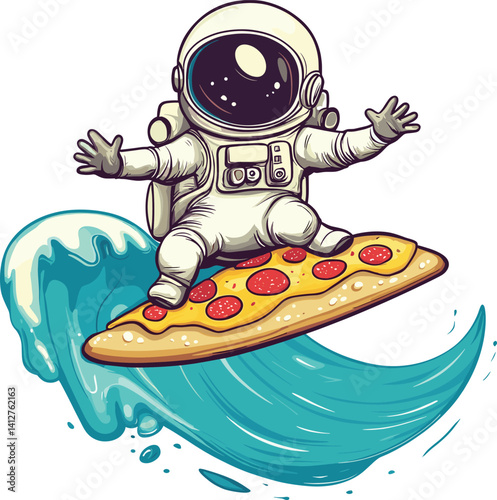 cartoon alien with space rocket