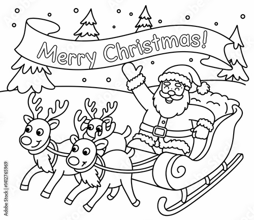 christmas, happy christmas, christmas coloring book, cute animal christmas coloring page, kids coloring, coloring page, coloring, cartoon, illustration, coloring book, vector, animal, drawing, sketch,