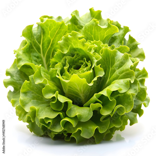 Fresh Lettuce Head: Crisp and Nutrient-Rich Green Leafy Vegetable