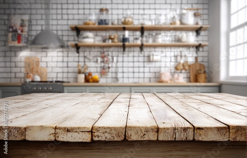 Wooden kitchen counter top (1)