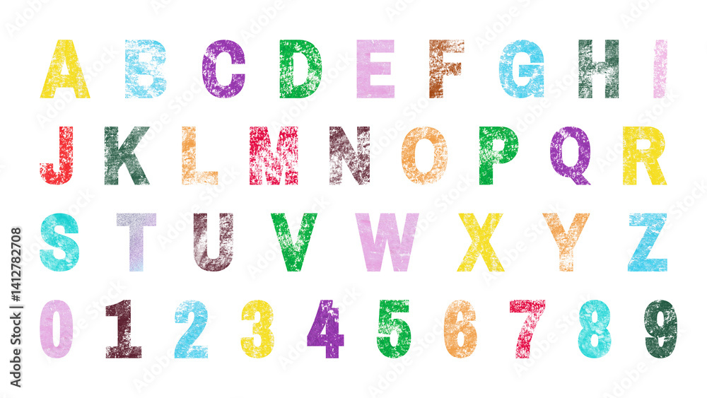 patterned alphabet and number set patterned alphabet and number set