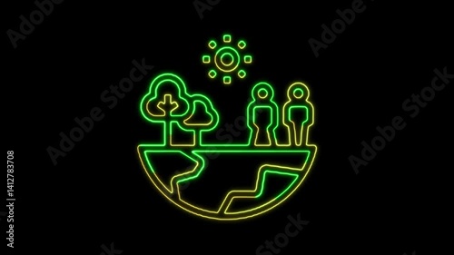 neon light bulb. neon light bulb symbol